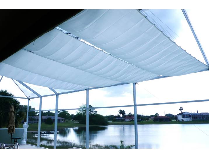 Sonnensegel FLORACORD Innenbeschattung , grau, B:420cm T:140cm, Polyester, Sonnensegel, Sonnensegel, BxT: 420x140 cm, 1 Bahn
