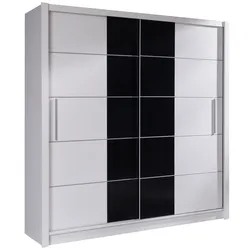 SCHWEBETÜRENSCHRANK HELDEN 204,4/215/62,5cm 2-türig Weiß