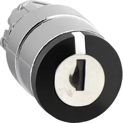 ZB4BG0 - Schlüsselschalter, Frontelement, Harmony XB4, 22mm, schwarz