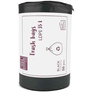 Idea-Home Müllbeutel 35 Liter, schwarz, 50 Stück