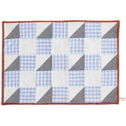 Sobremesa Check Tellerunterlage blau