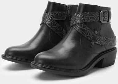 Wide Width Women's Millie Ankle Western Fashion Boot by Alegria in Black (Size 38 W)