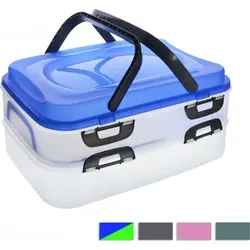 Picknickbox, 2-stöckig, mit Griff