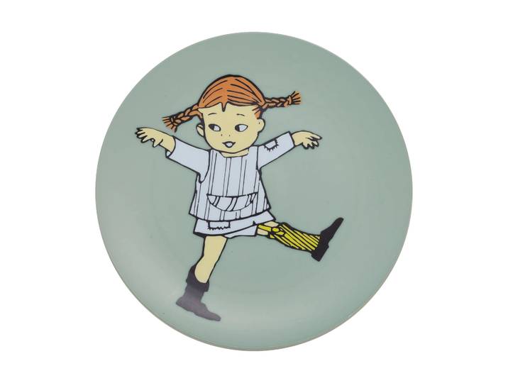 Rätt Start Assiette Pippi Circus Ø20 cm Vert
