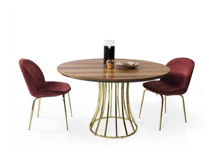 Xlmoebel Essgruppe Essgarnitur aus Holz mit eleganten Stühlen in modernem Design, (Essgarnitur, 3-tlg., Esstisch + 2 Stühle), Hergestellt in Europa