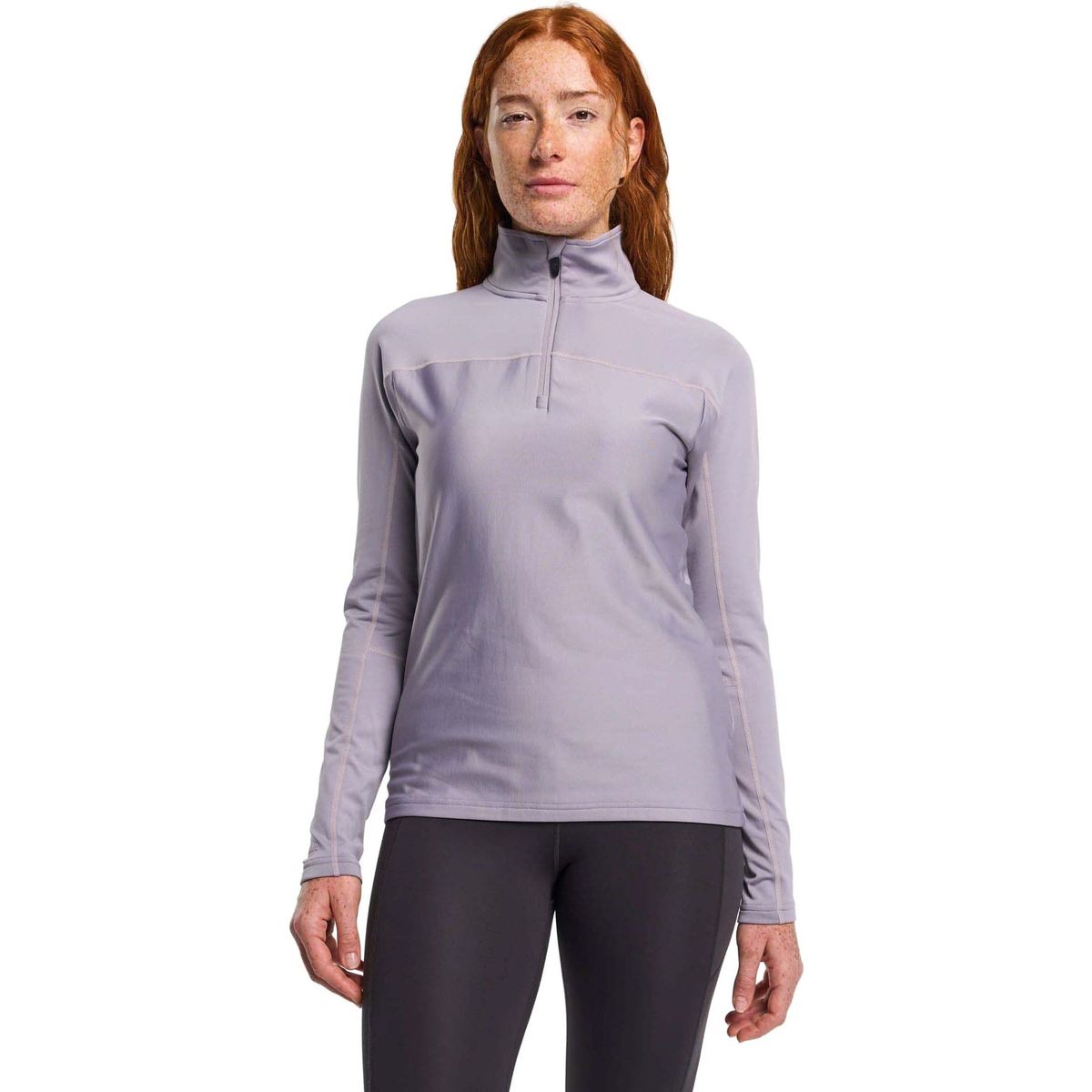 Tenson Txlite Base Half Zip Women grey purple (427) S 465018302-427-4