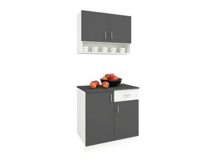 Set Cuisine Berna haaus Anthracite/Blanc L 80 cm
