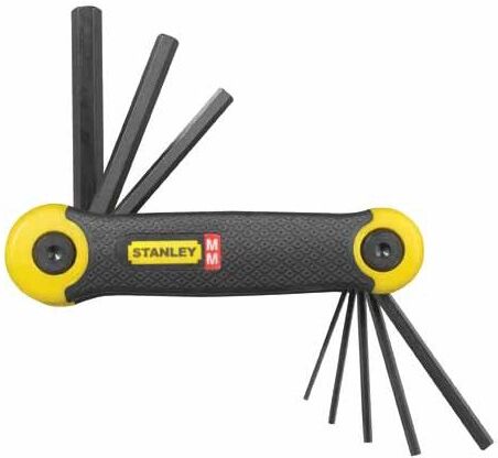 Set chiavi maschio esagonale Stanley 269264 Nero