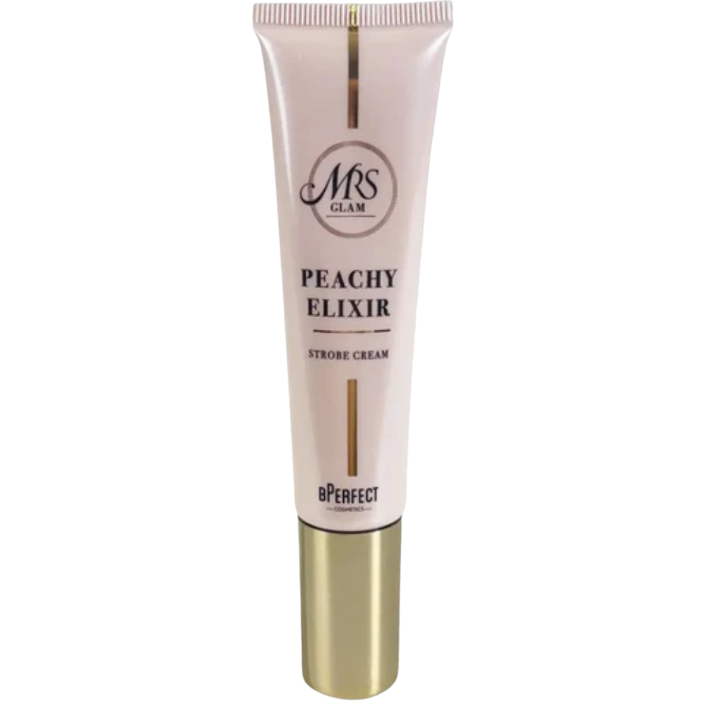 Bperfect Mrs Glam Peachy Elixir Strobe Cream for Face 35mL Peachy