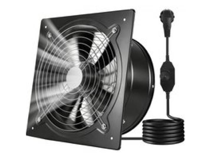 VEVOR Ventilateur Extraction Mural 30,5 cm Ventilateur Extracteur 2647 m³/h Extracteur d'Air pour Grenier, Garage, Sous-sol, Atelier, Cuisine, Faible Consommation 70 W, avec Variateur de Vitesse, Noir