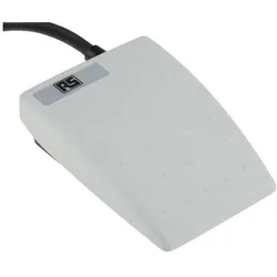 RS PRO Fussschalter grau IP67 tastend, Schalter + Taster, Grau