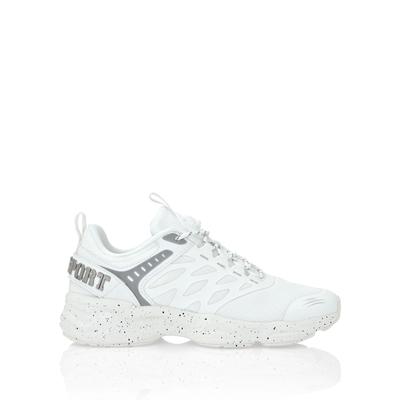 Sneaker PLEIN SPORT "Scratch", Damen, Gr. 38, Normalschaft, weiß (01, weiß), Schuhe Sneaker