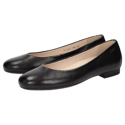 Ballerina SIOUX "Villanelle-701", Damen, Gr. 42 (UK 8), schwarz, Obermaterial: 100% Lammnappaleder LANA. 100% Gummi rubber., Schuhe Ballerina