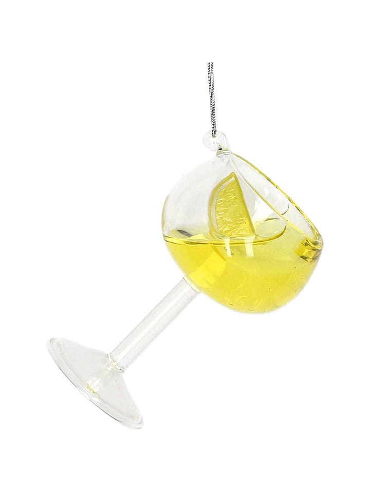 Kersten Baumschmuck "Cocktail" in Gelb/ Ohne Farbe - (H)9 cm - onesize