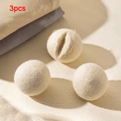Inspire Curations QuietPounce Silent Wool Ball Cat Toy For Chasing & Chewing Fun 3pcs