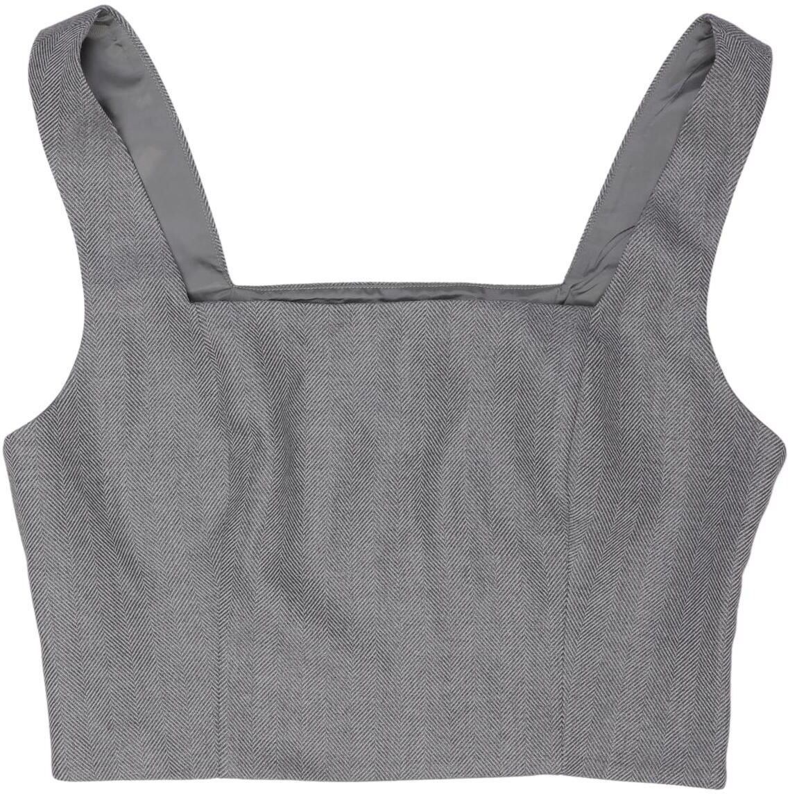 About you Damen Top, Grau, Gr. M, kein / Etikett - Second Hand