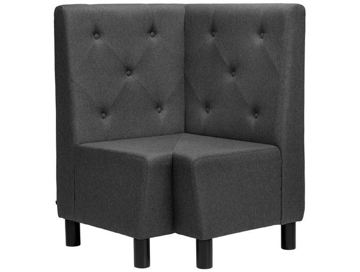VEGA Eckbank Lerida II Stoff 75x75x102 cm (BxTxH); anthrazit