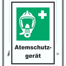 HB-Druck Atemschutzgerät A4 (210x297mm) Schild