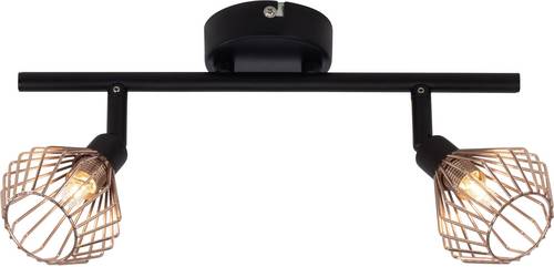 Brilliant Dalma 21013/76 Deckenstrahler Halogen G9 66W Schwarz, Kupfer