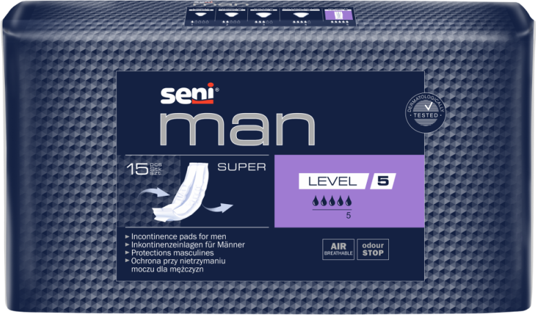 Seni Man Super Level 5 - 18 paquets de 15 protections