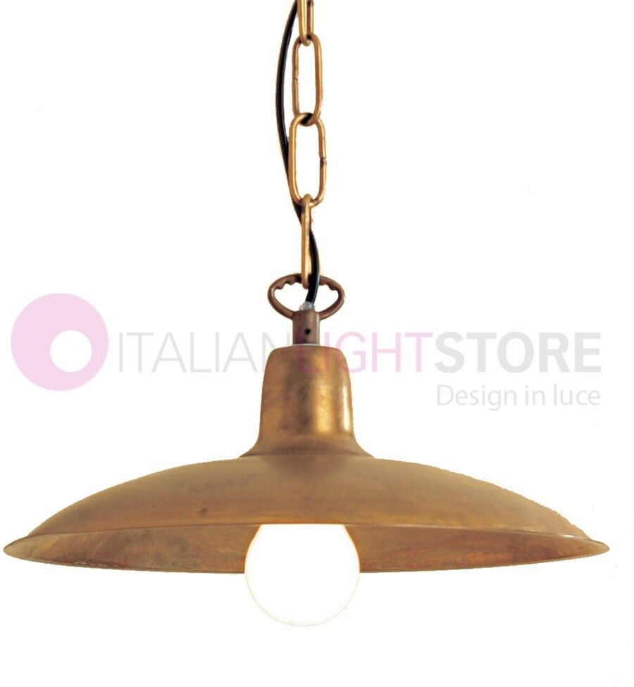 Era Lampadario Sospensione Piatto D.31 Lampada Rustica Da Esterno Giardino - Antracite