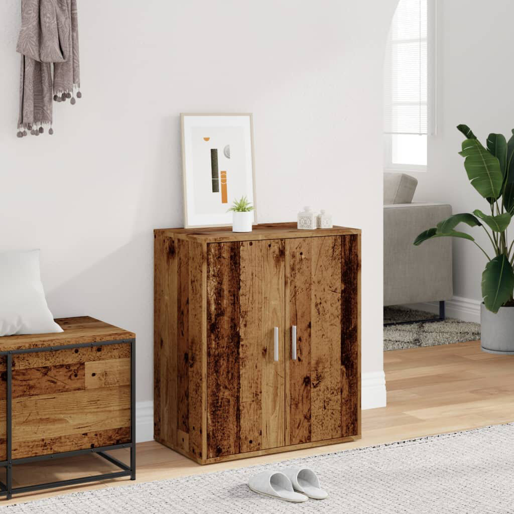Ebern Designs Shoe Cabinet 60x35x70 cm Engineered Wood Reclaimed Wood 10
