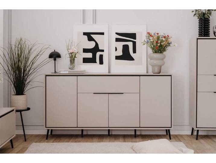 möbelvita Sideboard Sideboard Aurora 51B sand / greige