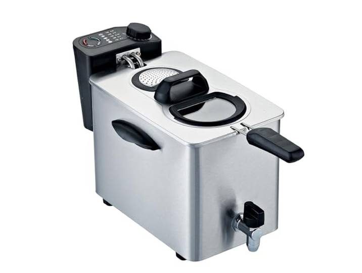 RGV Fry type Friteuse avec robinet\, Capacité 4 litres