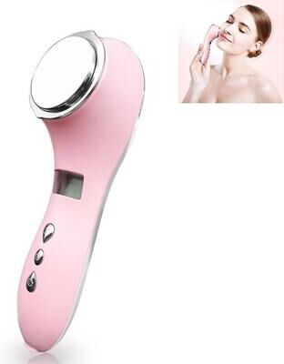 Everyday Crate Facial Ion Importer Skin Rejuvenation & Deep Cleansing Device pink