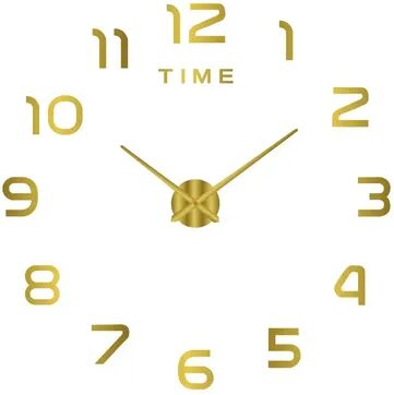 Lush Living Finds Home Decor Items For Bedroom, Aesthetic Wall Clock In Dark, Noiseless Living Room Clock gold