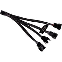 Y-Kabelsplitter 4-Pin auf 4x 4-Pin PWM, 15cm schwarz