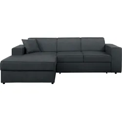 ECKSCHLAFSOFA mit Schlaffunktion Pedro L dunkelgrau links