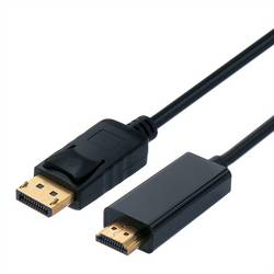 SECOMP STANDARD DisplayPort Kabel DP - HDTV, ST/ST, schwarz, 5 m S3678