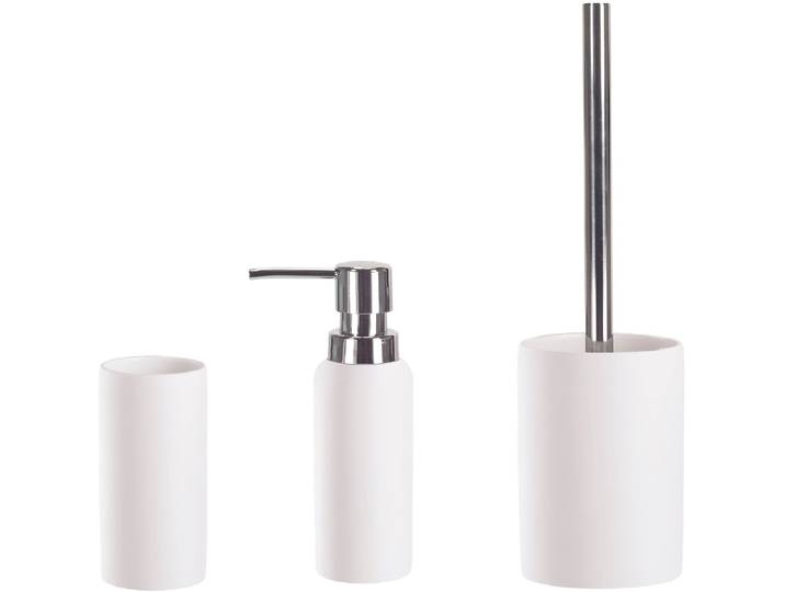 Badaccessoire-Set KLEINE WOLKE Pur , weiss (weiß), Keramik, Badaccessoires-Sets, Badaccessoire-Set