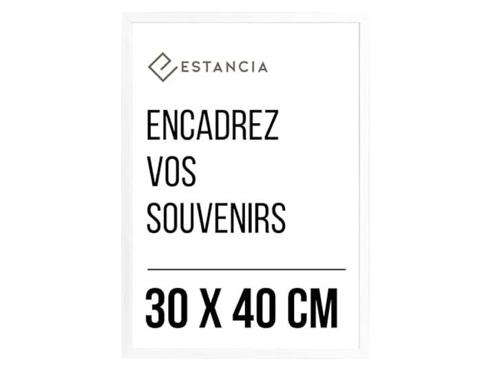 Estancia Cadre Photo en Bois Blanc 30x40 cm Art Mural de Portraits Modernes 30 x 40 cm