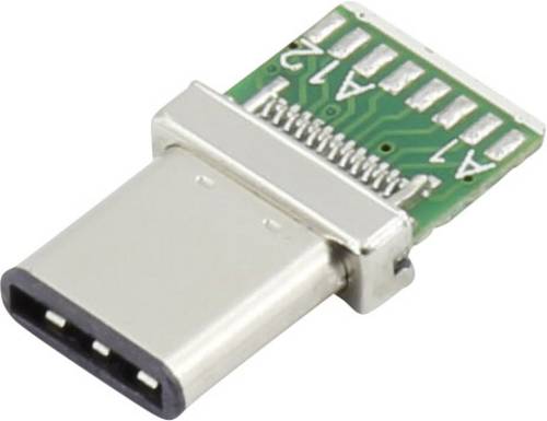 TRU Components USB-C Stecker 3.1 w/PCB Stecker, gerade Inhalt: 1St.