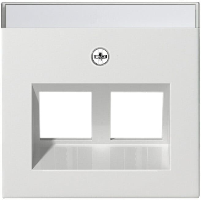 Gira Plaque Modular Jack 30° double droite mat 264027 (264027)