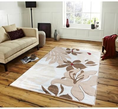 MDA Rugs Glamour Floral Collection Polypropylene Area Rug