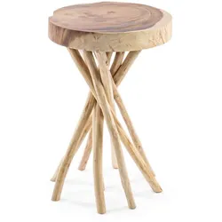 Couchtisch Solidad aus Suarholz, rundes Design, natur, 35 cm Durchmesser, stilvoll für Dein Zuhause