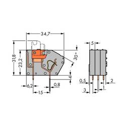 Federkraftklemmblock Grau WAGO 742-101 Inhalt: 384 St.