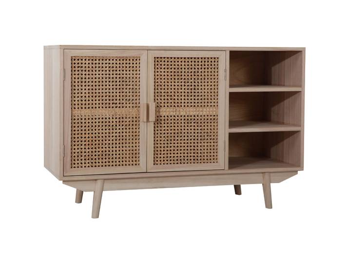 Sideboard Luigi Natur MDF, Rattan B 100 H 65 cm - Sideboard