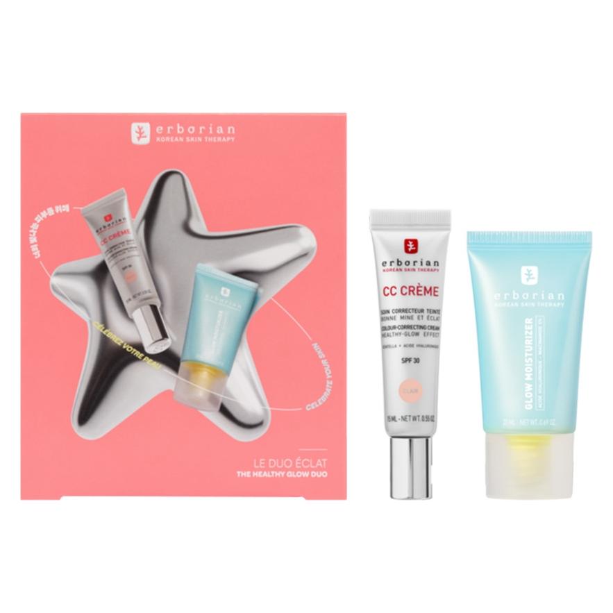 Erborian Kit CC X Glow Moisturizer Clair 15ml + 20ml (Gesichtspflege Set) (6AA40327)