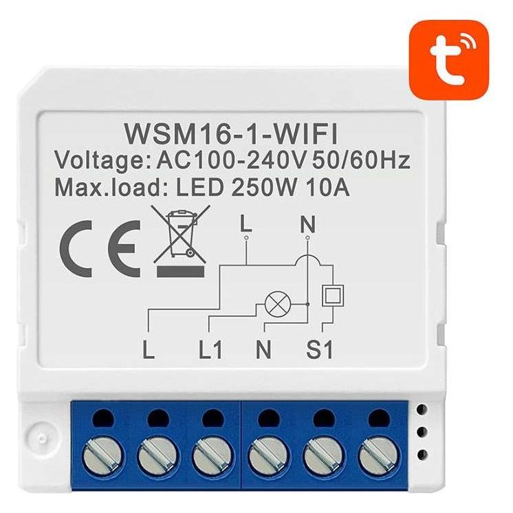 Avatto Smart Switch Module WiFi WSM16-W1 TUYA (Schaltaktor) (WSM16-W1)