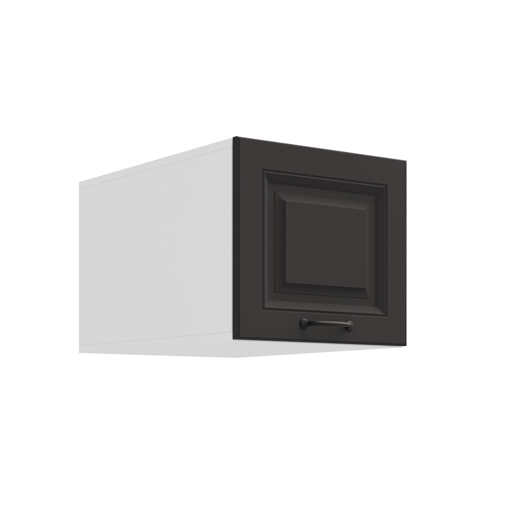Aufsatzschrank Hochschrank 40 cm STILO Grau Küchenzeile Küchenblock Küche