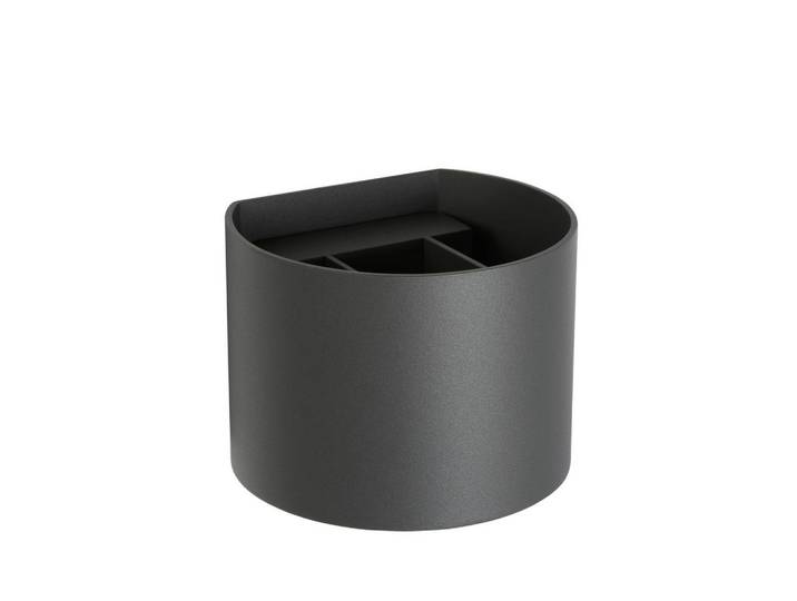 Lucide Led-Wandleuchte Xio, Grau, Metall, rund, 13x9.7x11 cm, Reach, RoHS, LED-Leuchtmittel austauschbar, kabellos, Lampen & Leuchten, Innenbeleuchtung, Wandleuchten