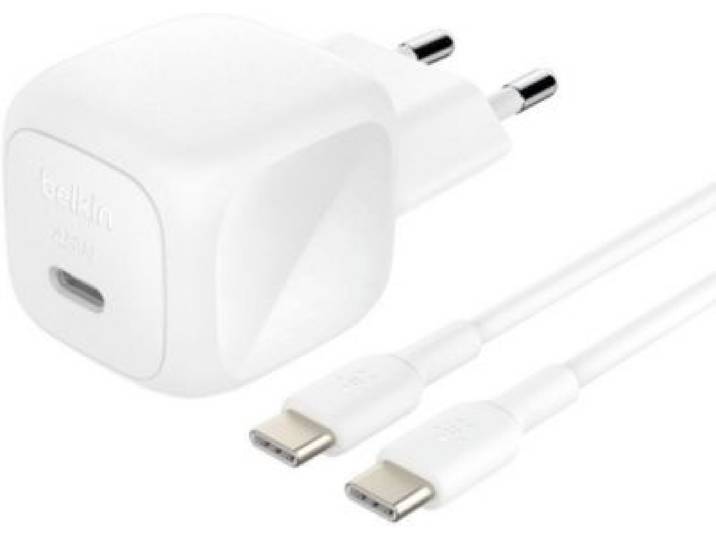 Belkin - Chargeur 45w Usb Charge Rapide & 1m C-C Blanc