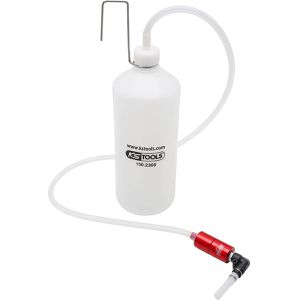 KS-Tools Bremsenentlüftungsgerät 150.2305, für Bremsen- und Kupplungssystem, mit Auffangflasche, 1 Liter