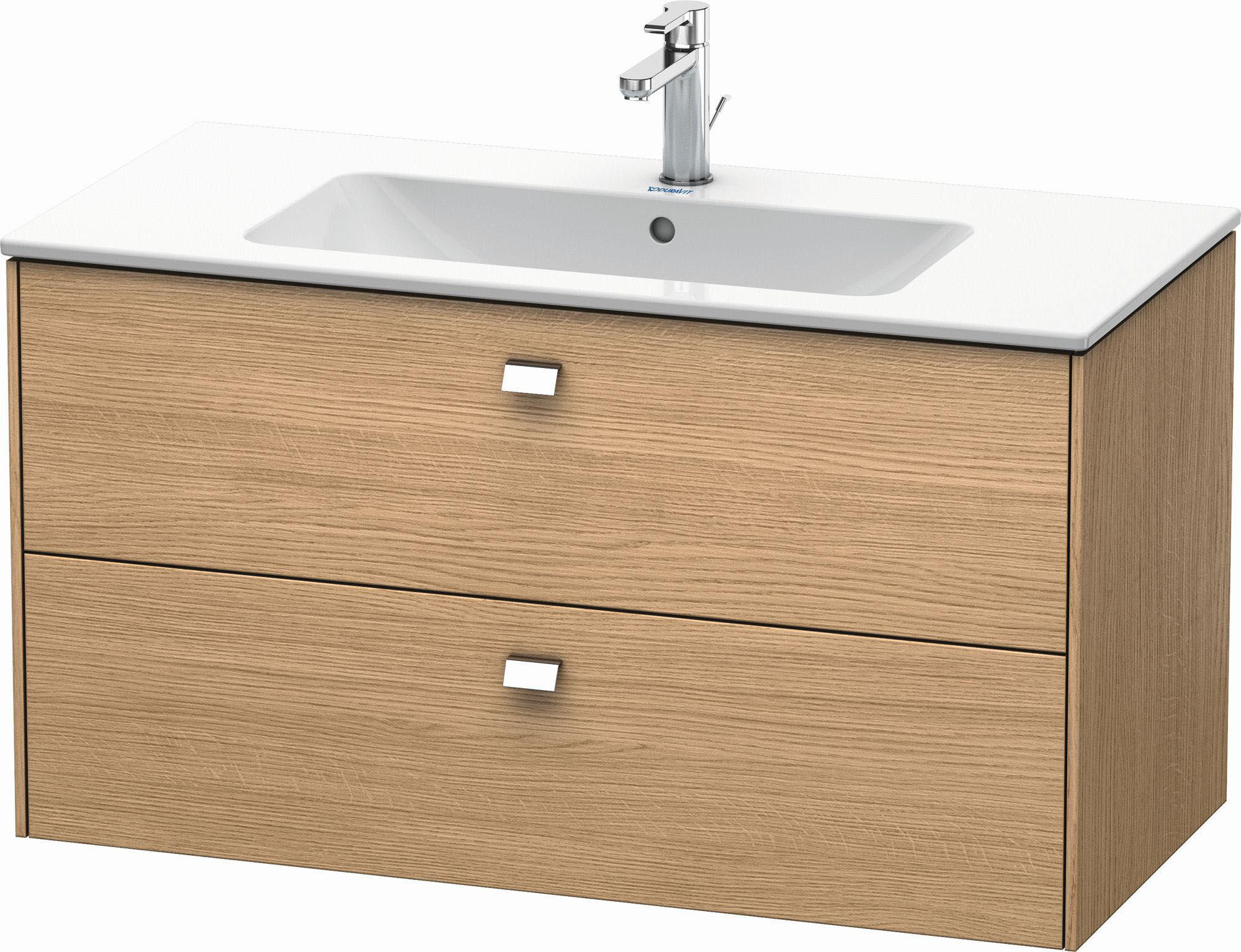 Brioso Duravit BR410301052 1020x553 Chêne Européen , 2 Chêne Européen , poignée chromée