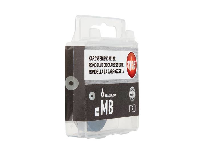 Karosseriescheibe Inox M8 6 Stück