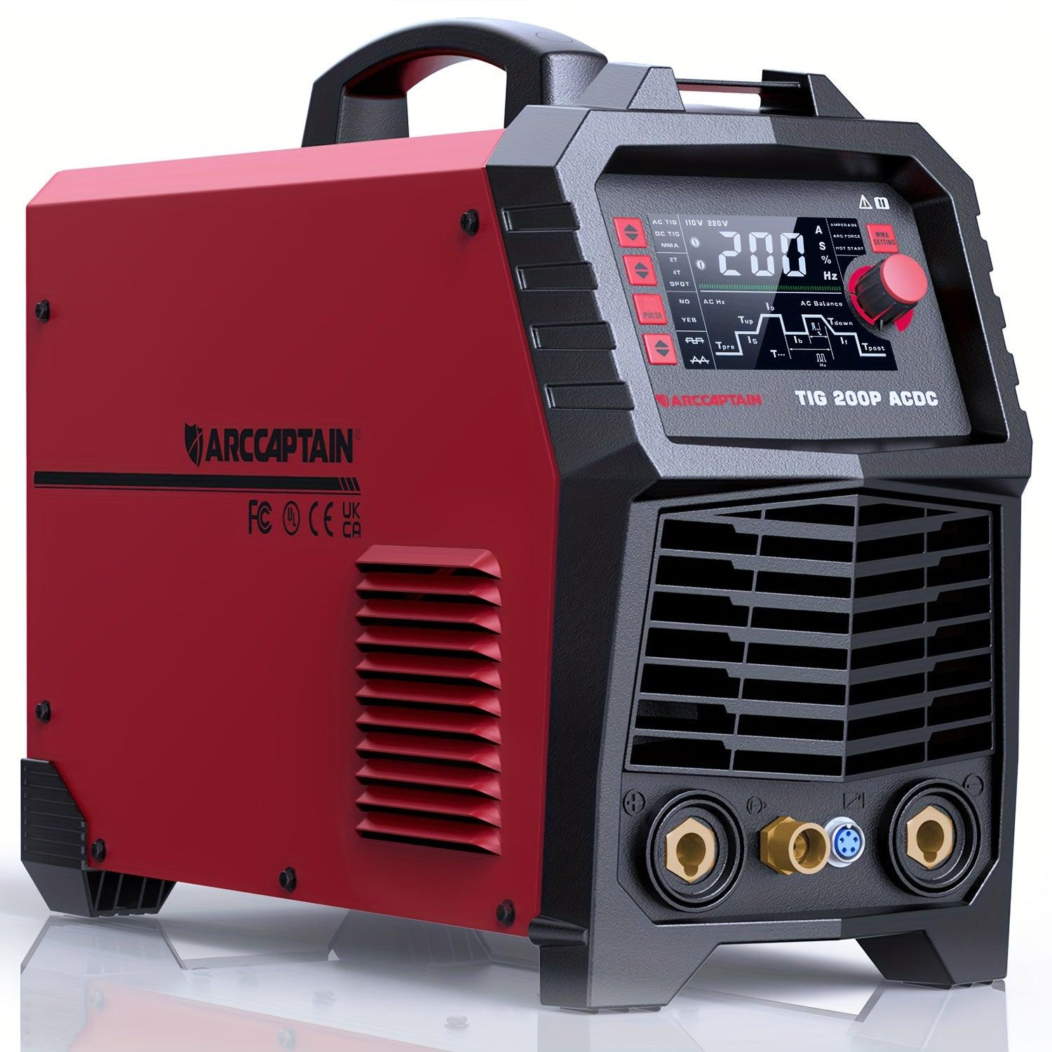 Selius TIG Lasmachine AC/DC – Multifunctionele MMA Spotlasser met Pulsfunctie 200A voor Aluminium